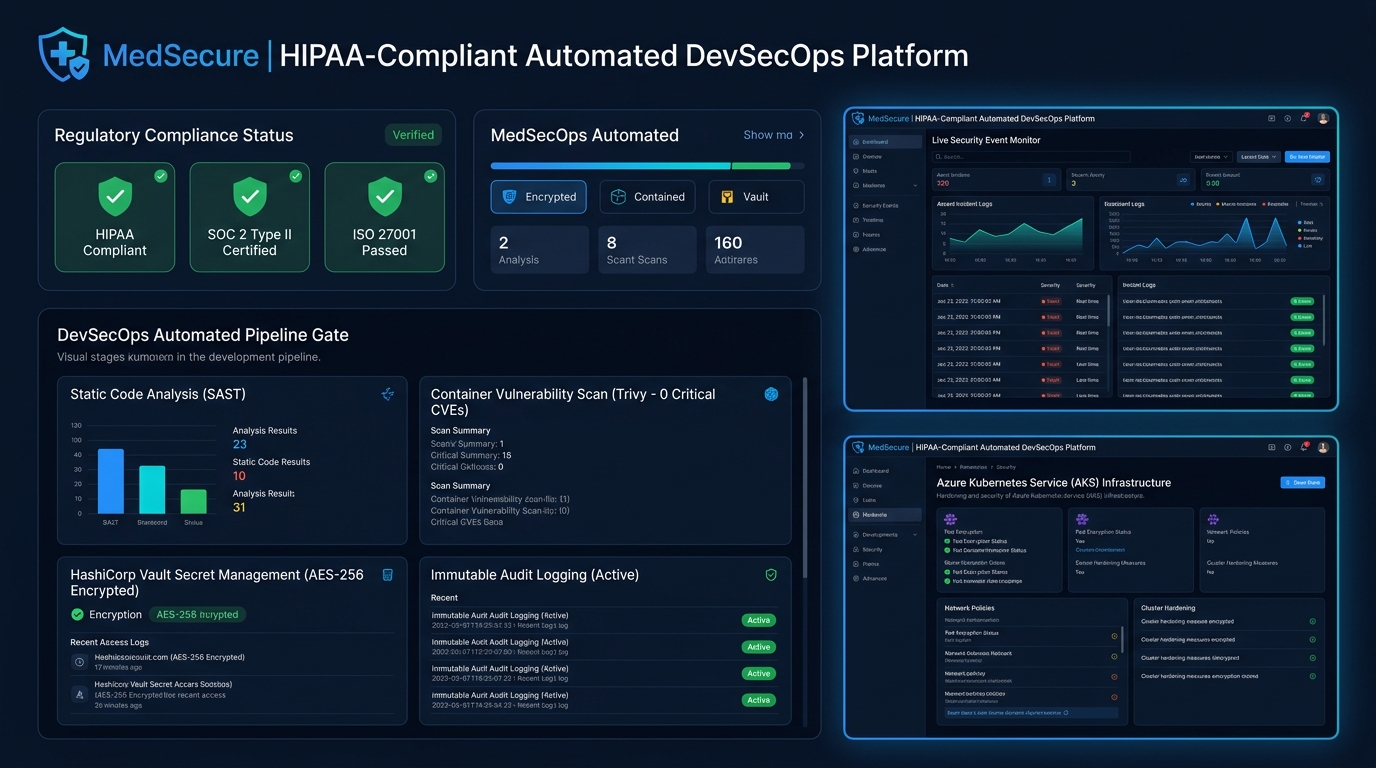 MedSecure: HIPAA-Compliant Automated DevSecOps Fabric